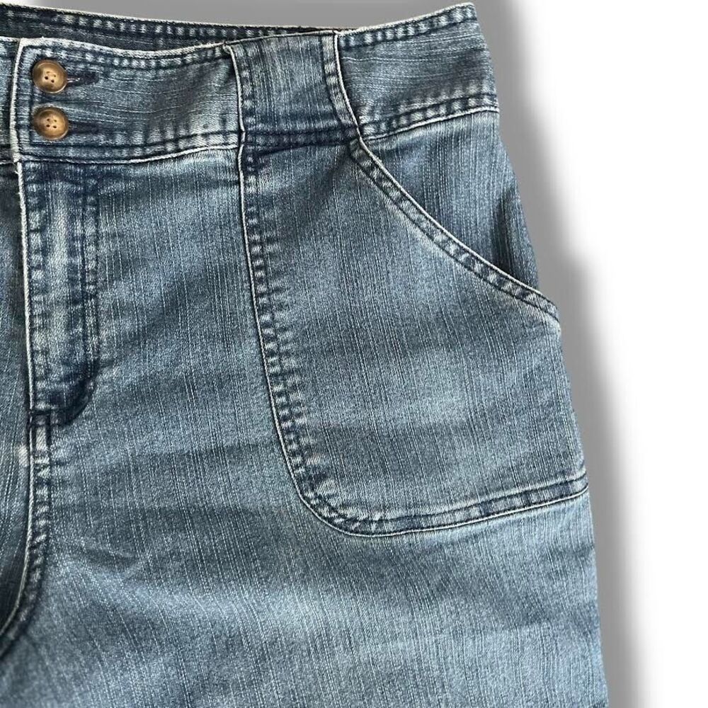 White Stag Jeans Women's Size 14 Blue Capris Adjust Stretch Denim Casual… - Picture 5 of 16